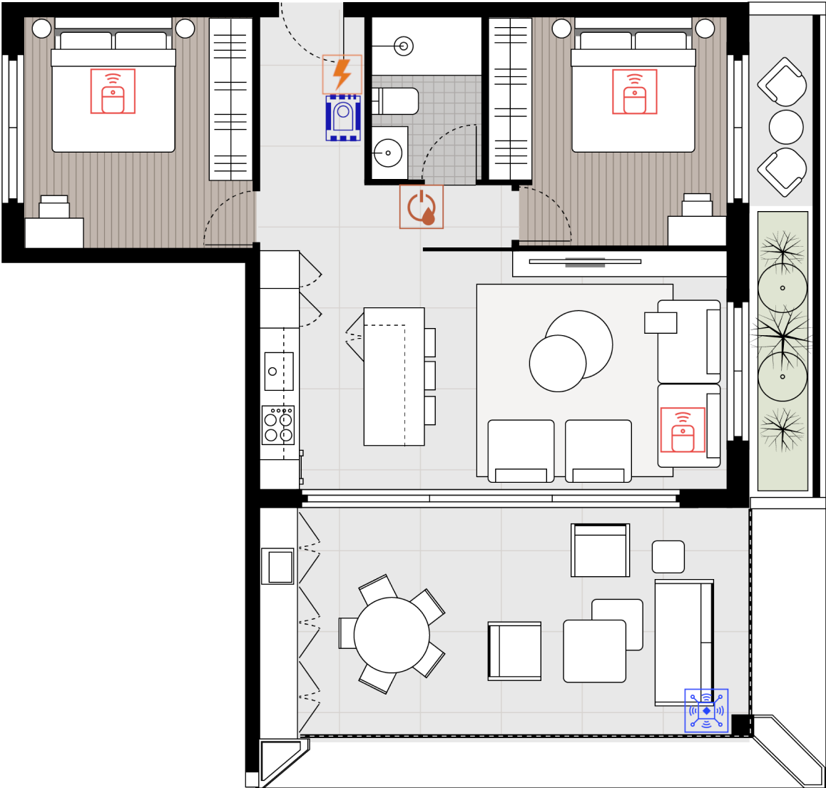 second bedroom plan of starter package